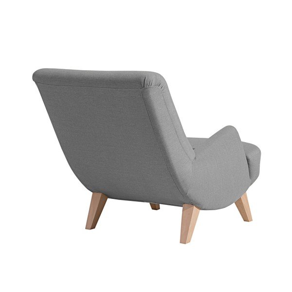 Sivé kreslo so svetlohnedými nohami Max Winzer Brandford-image-3