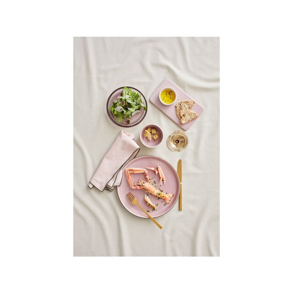 Svetloružová kameninová servírovacia tácka Bitz, 22 x 12,8 cm-image-2