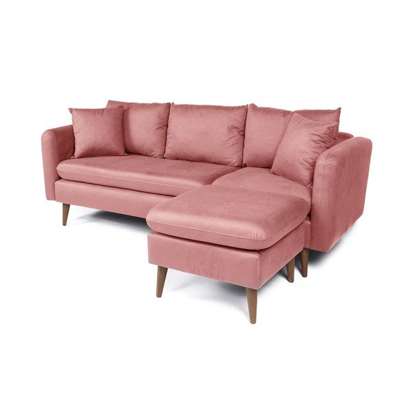 Svetloružová pohovka 215 cm Sofia – Balcab Home-image-3