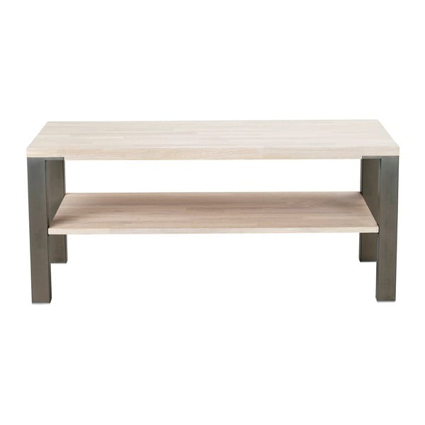 Dubový konferenčný stolík s oceľovými nohami Folke Typhon, dĺžka 120 cm-image-2