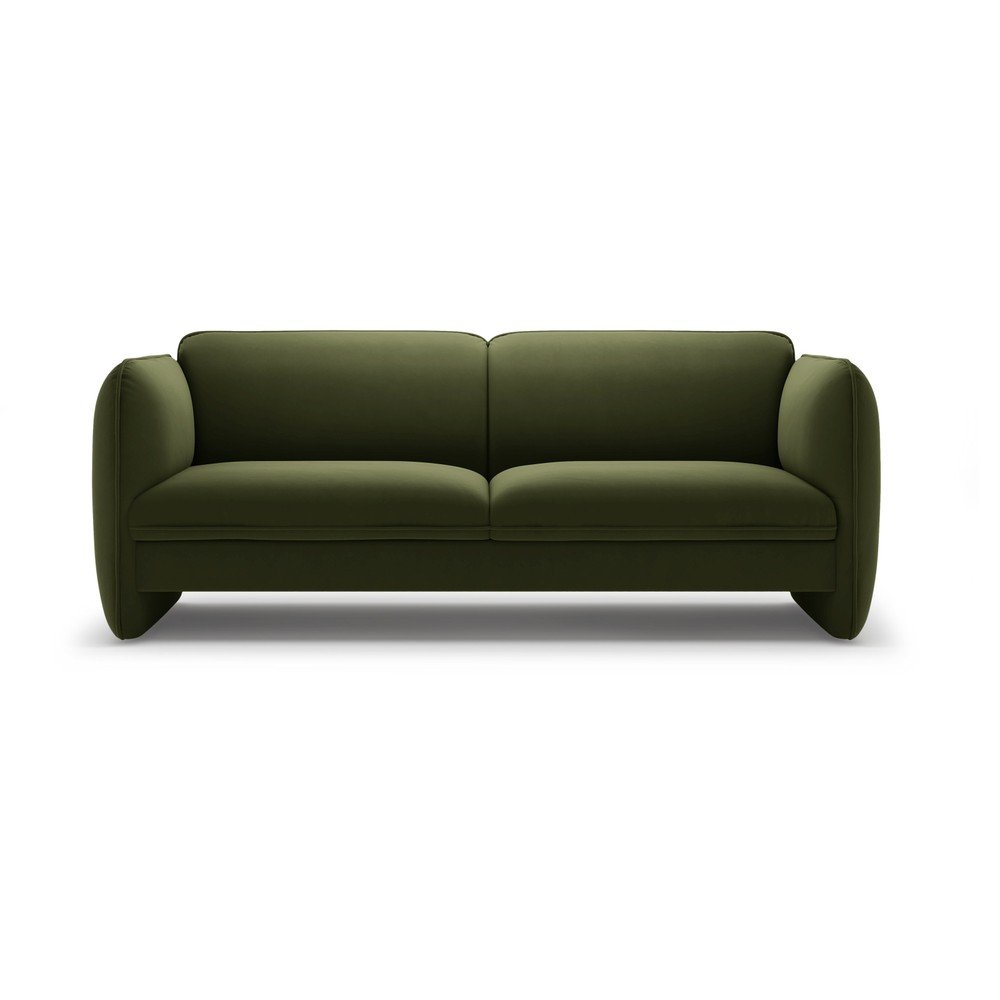 Zelená zamatová pohovka 204 cm Georgia – Micadoni