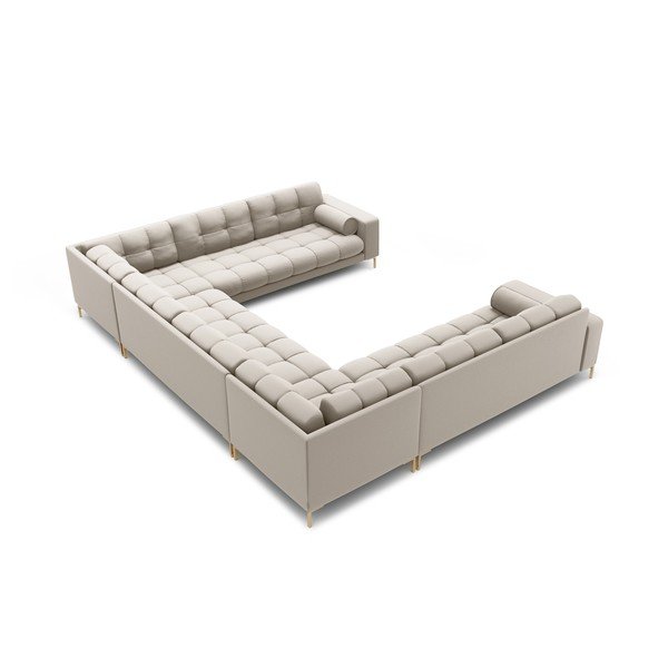 Béžová rohová pohovka do "U" Bali – Cosmopolitan Design-image-4