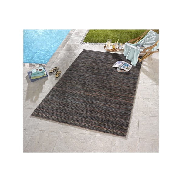 Tmavohnedý koberec vhodný aj do exteriéru Lotus, 160 × 230 cm-image-3