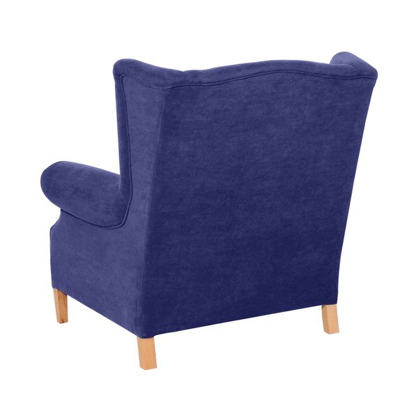 Modré kreslo Max Winzer Harvey Velor-image-2