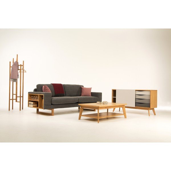 Komoda so sivými zásuvkami Woodman Avon-image-1