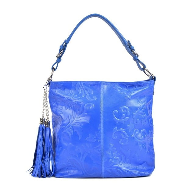 Modrá kožená kabelka Isabella Rhea Larto