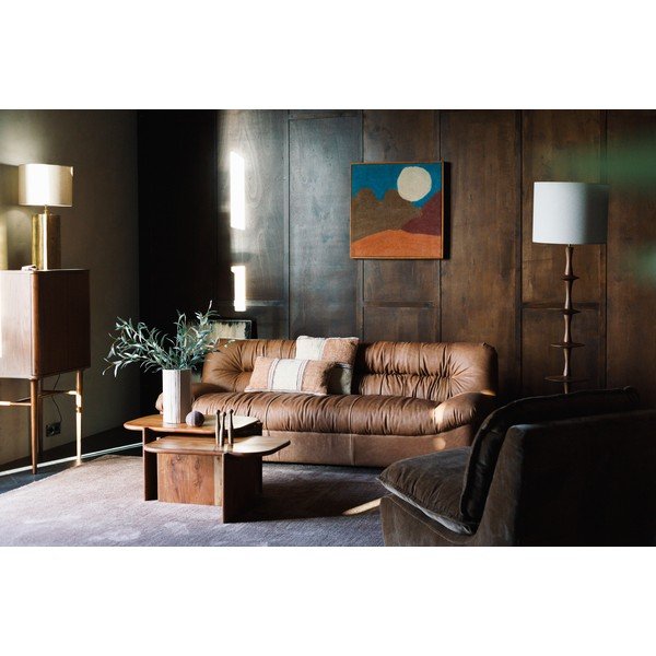 Konferenčný stolík z masívu akácie v prírodnej farbe 50x75 cm Feller – Dutchbone-image-4