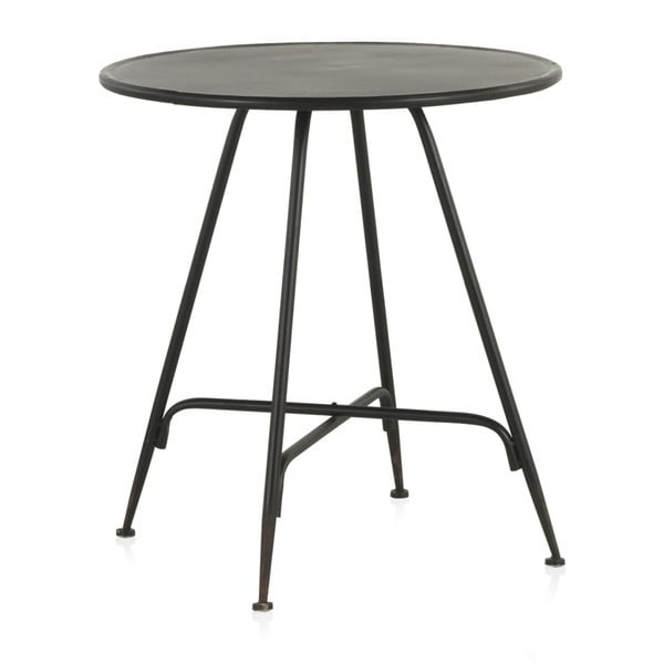 Čierny kovový barový stolík Geese Industrial Style, výška 75 cm