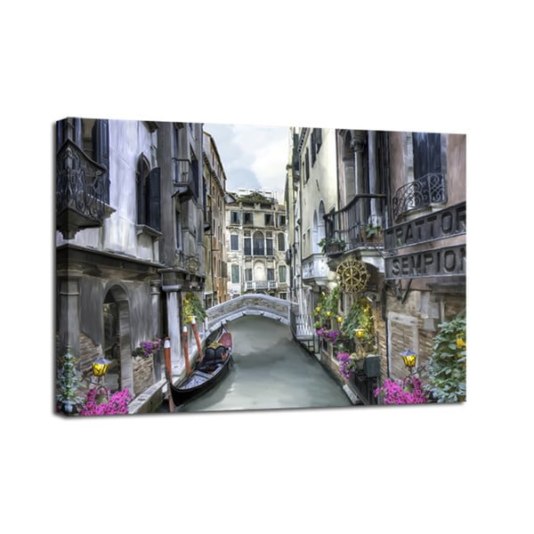 Obraz Styler Canvas Watercolor Venice, 75 × 100 cm