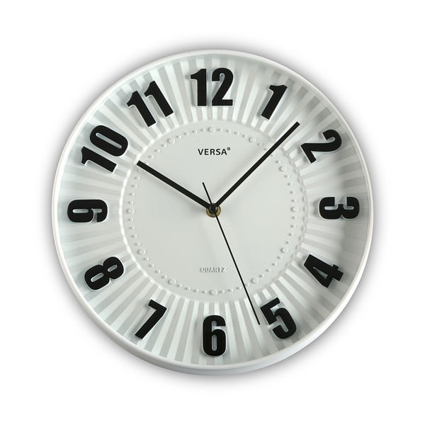 Čierno-biele hodiny Versa Lock