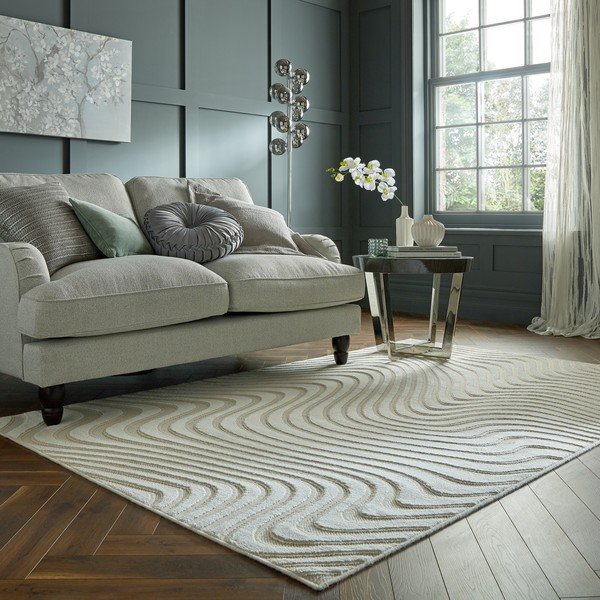 Béžový vlnený koberec 230x160 cm Patna Channel - Flair Rugs-image-1