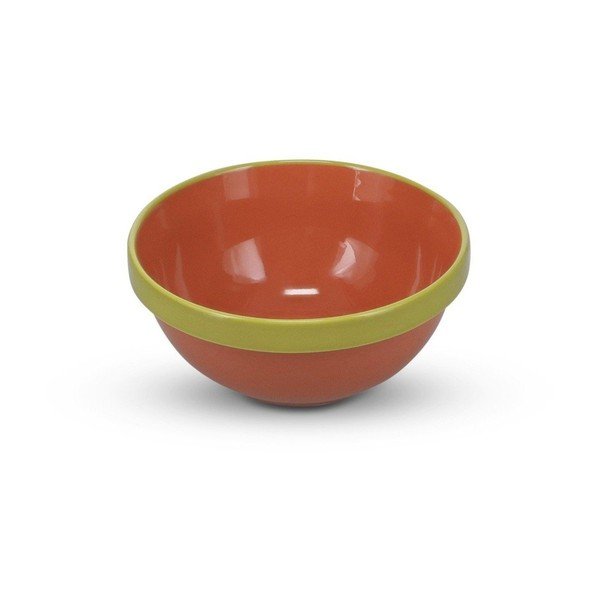 Zelená/oranžová kameninová miska 710 ml Duo – ONA