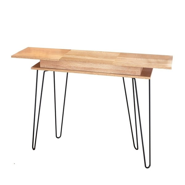 Konzolový stolík s úložným priestorom v dekore v dubového dreva 13Casa Elektra