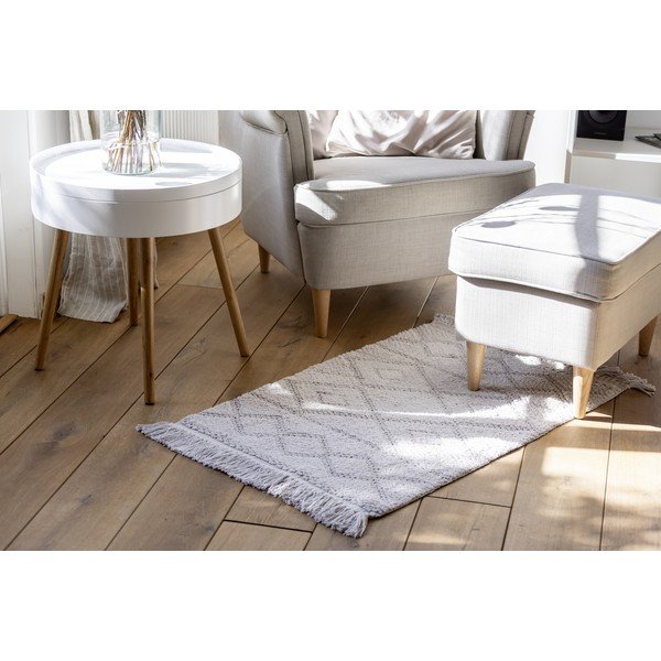 Sivá kúpeľňová podložka z organickej bavlny Wenko Urla, 60 x 90 cm-image-4