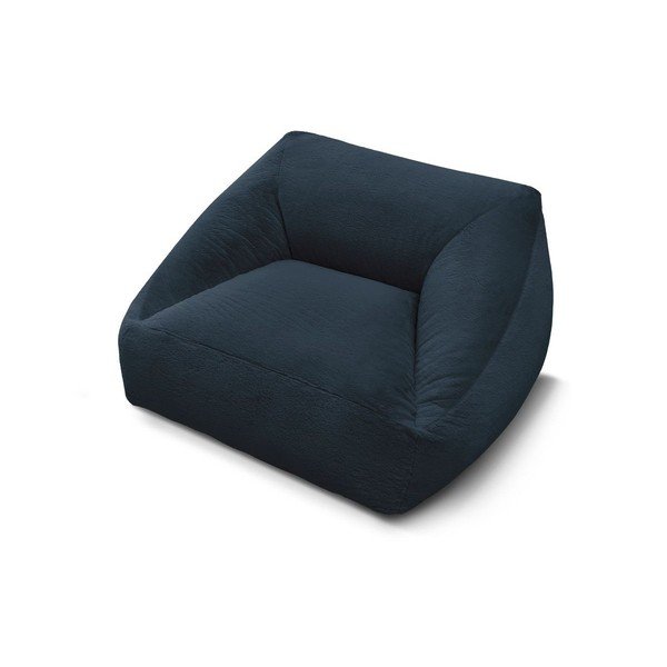 Tmavomodrý sedací vak z umelej kožušiny Lilibet – Bobochic Paris-image-4