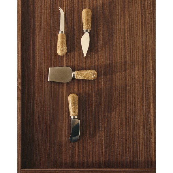 Nože v súprave 4 ks na syr z nehrdzavejúcej ocele Adoma – Kave Home-image-4