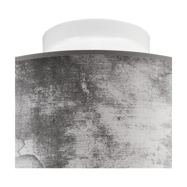 Sivé stropné svietidlo s textilným tienidlom ø 35 cm Print – LAMKUR-image-3