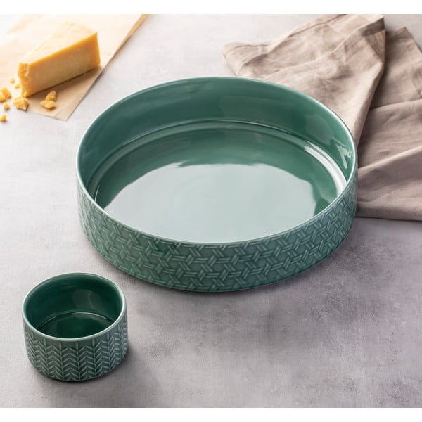 Tyrkysové porcelánové servírovacie misy v súprave 2 ks ø 30 cm Heath Jade – Ladelle-image-1