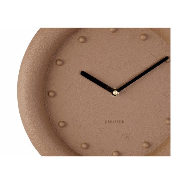 Hnedé nástenné hodiny Karlsson Petra, ø 30 cm-image-2