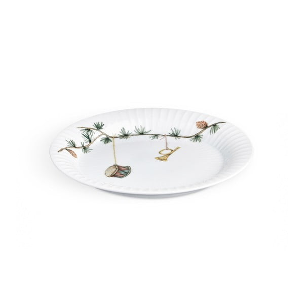 Porcelánový tanier s vianočným motívom Kähler Design Hammershoi Christmas Plate, ⌀ 19 cm