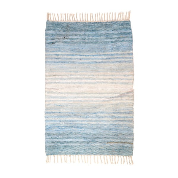 Modro-biely koberec InArt Stripes, 60 × 120 cm