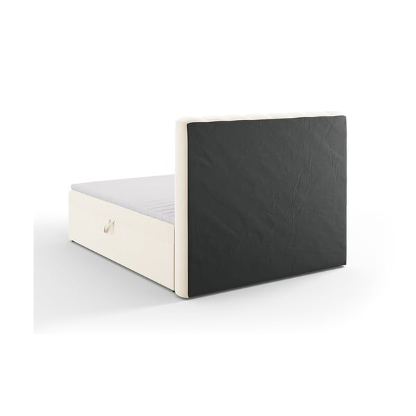 Béžová boxspring posteľ s úložným priestorom 160x200 cm Gina – Milo Casa-image-4