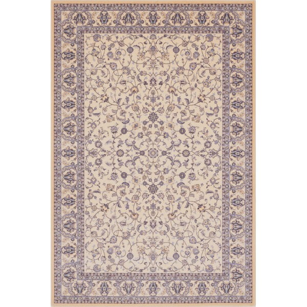 Krémovobiely vlnený koberec 133x180 cm Philip – Agnella