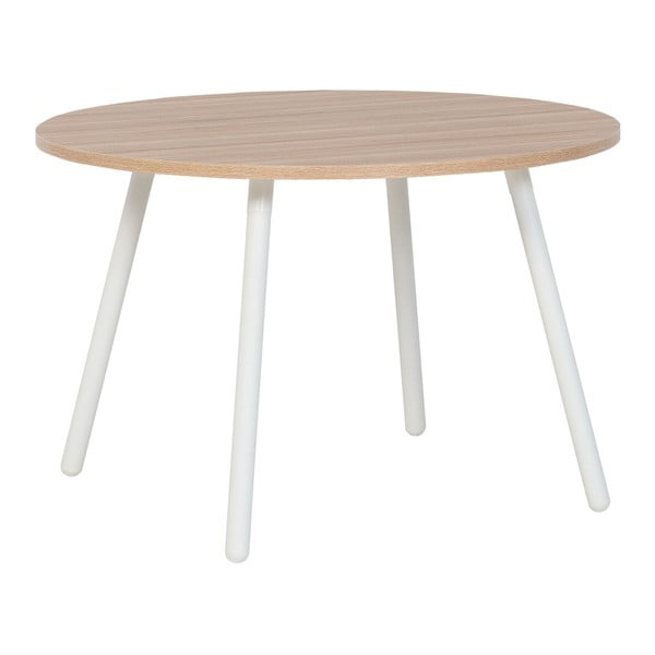 Jedálenský stôl s bielymi nohami Vox Balance, ⌀ 120 cm