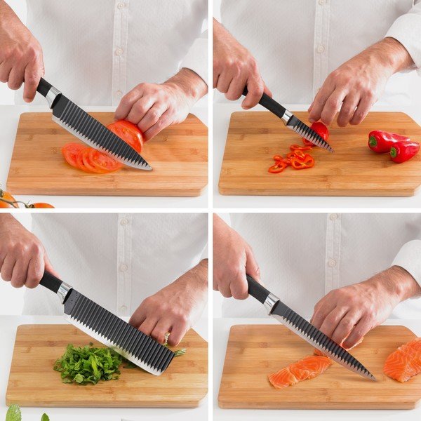 Súprava 4 antikoro nožov InnovaGoods Swiss Q Shark-image-1