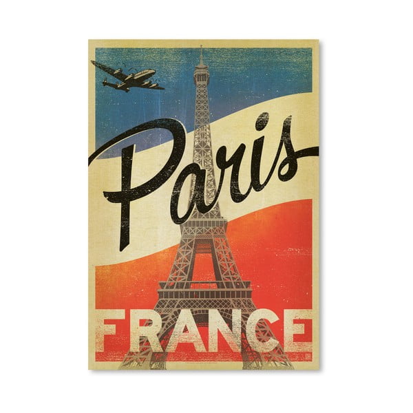 Plagát Americanflat Paris, 42 x 30 cm