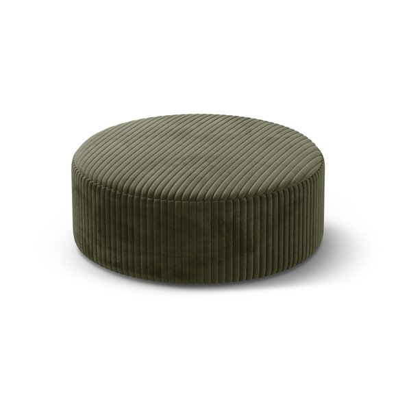 Zelený menčestrový taburet Dia – Micadoni 