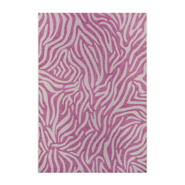Ružovo-béžový vonkajší koberec NORTHRUGS Cebra, 140 x 200 cm