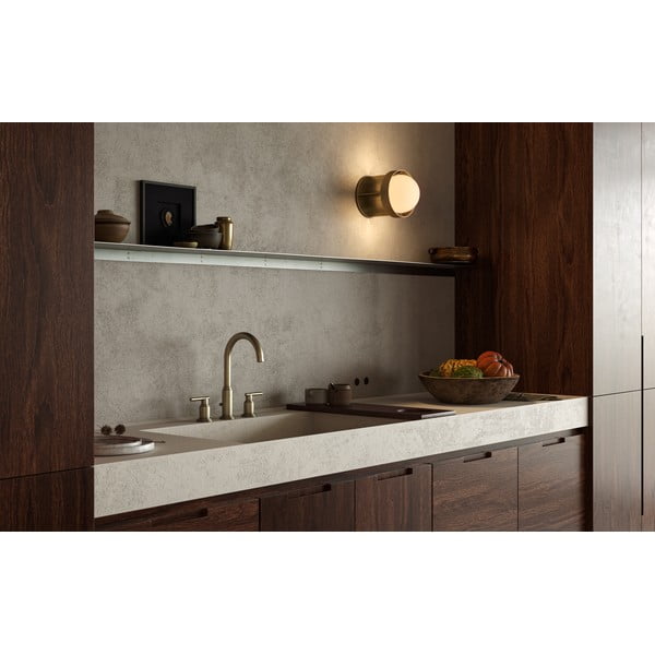 Stmievateľné nástenné svietidlo v zlatej farbe Loop – tala-image-1