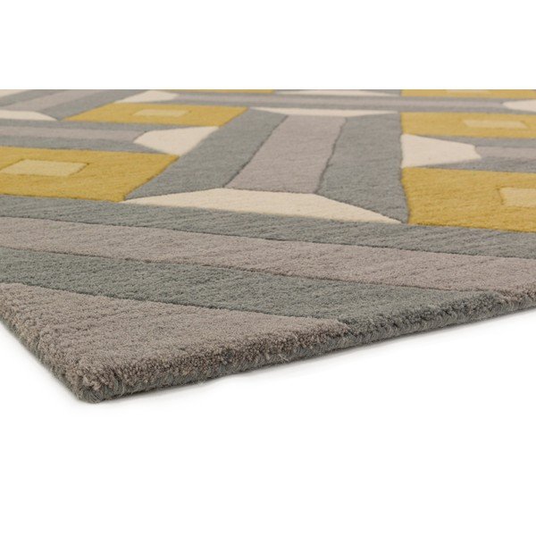 Sivo-žltý koberec Asiatic Carpets Motif, 160 x 230 cm-image-3