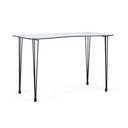 Pracovný stôl so sklenenou doskou 60x120 cm Rondo – Bizzotto