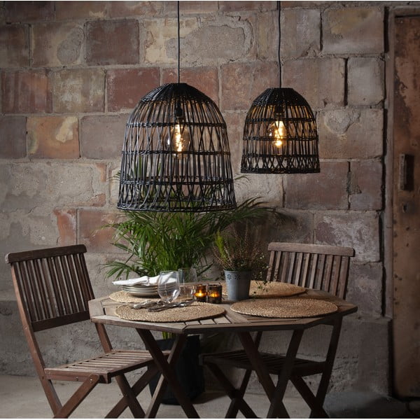 Čierne tienidlo ø 30 cm Knute – Star Trading-image-1