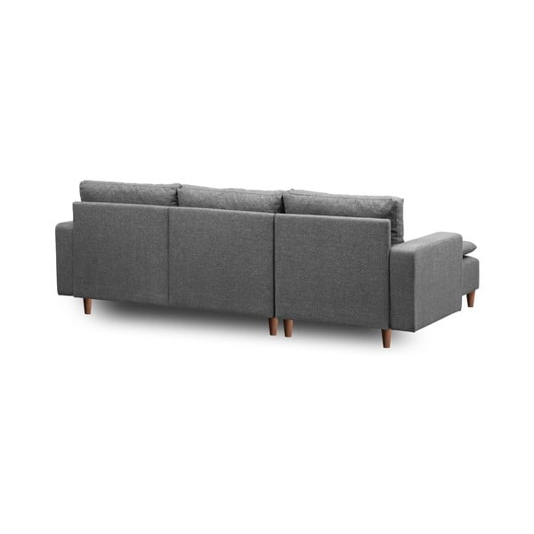 Sivá rohová pohovka (ľavý roh) Lungo – Balcab Home-image-3