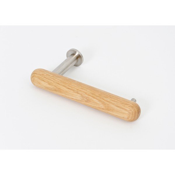 Nástenný držiak na toaletný papier z dubového dreva Wireworks Yoku-image-1