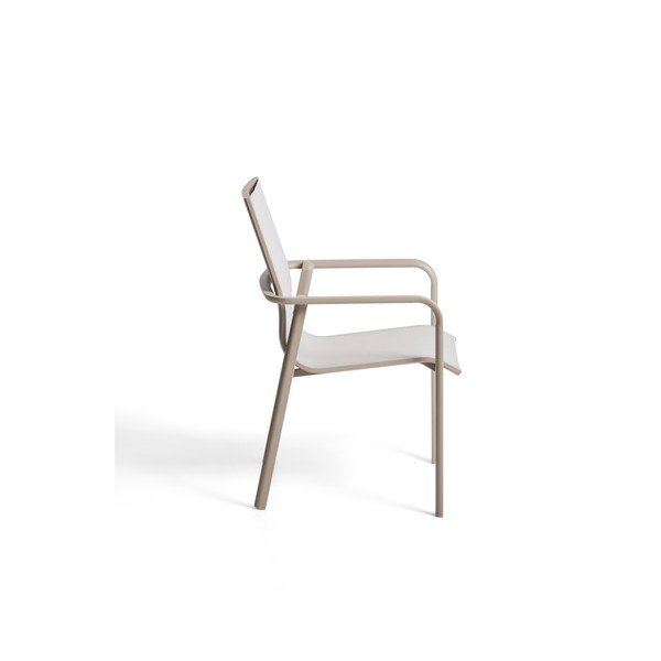 Béžová/taupe záhradná stolička Canea – Kave Home-image-2