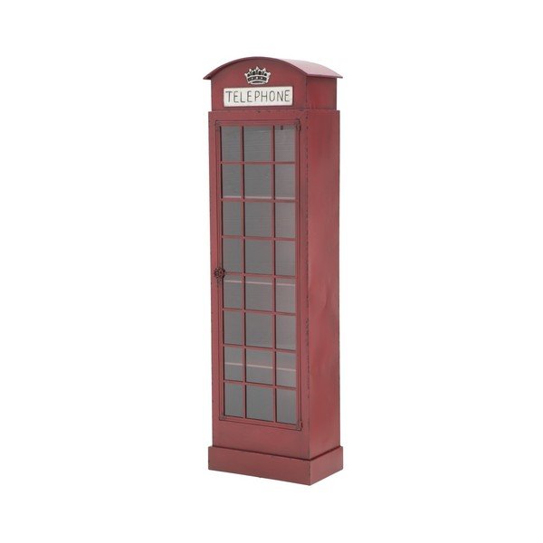 Červená železná vitrína Mauro Ferretti London Telephone Booth-image-3