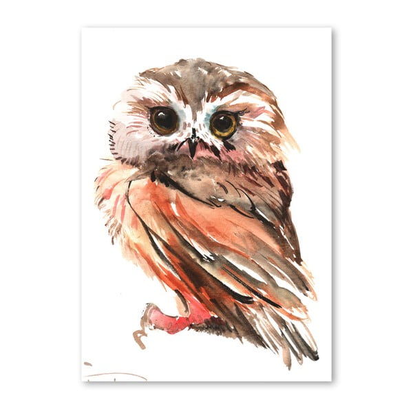 Autorský plagát Little Owl od Surena Nersisyana, 42 x 30 cm