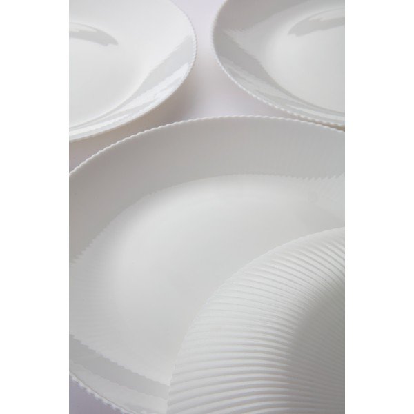 Biele sklenené taniere v súprave 4 ks ø 25 cm Alessia – Jotex-image-2
