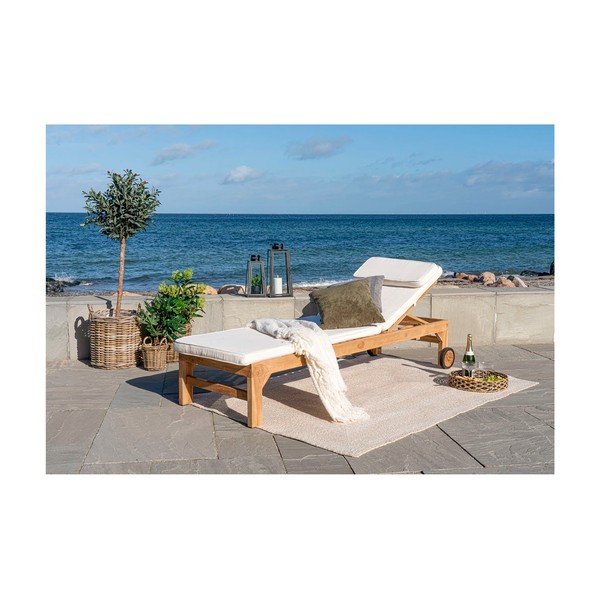 Záhradné ležadlo z tíkového dreva House Nordic Andorra-image-1