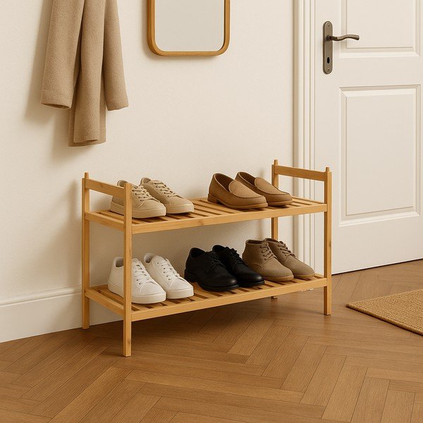 Bambusový stojan na topánky v prírodnej farbe 69x35x25 cm Noris – Bonami Essentials-image-1