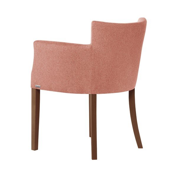 Oranžová stolička s tmavohnedými nohami Ted Lapidus Maison Santal-image-1
