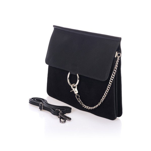 Čierna kožená kabelka Markese Staia-image-2