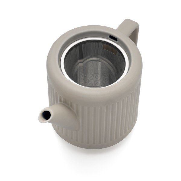 Sivá porcelánová kanvica na čaj so sitkom 1,2 l Skagen – Bredemeijer-image-4