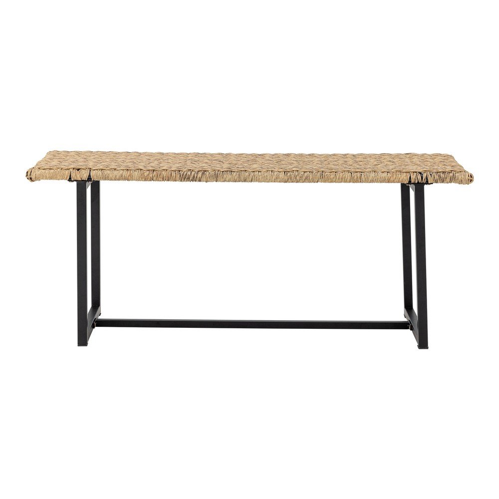 Ratanová záhradná lavica v prírodnej farbe Adilly – Bloomingville