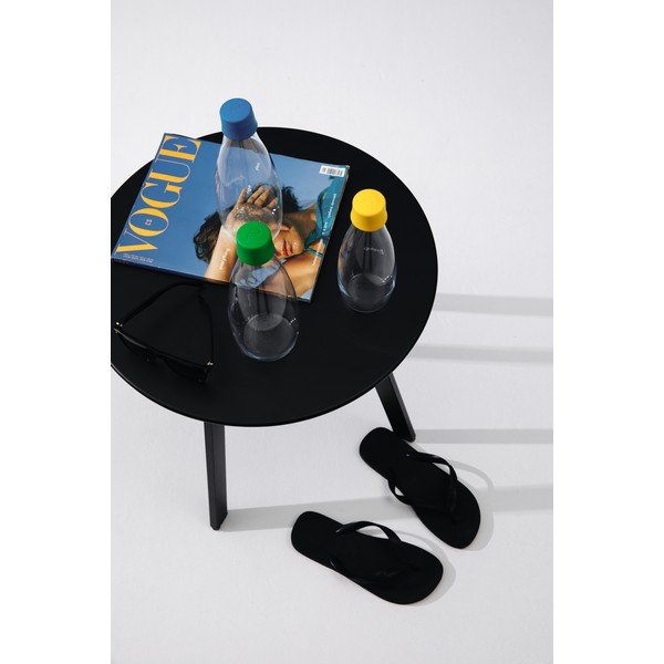 Čierny záhradný stôl Le Bonom Full Steel, ø 50 cm-image-1