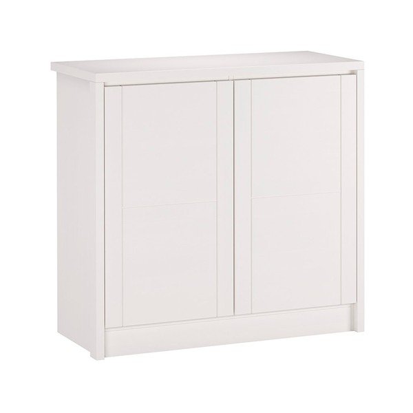 Biela nízka komoda z bukového dreva 105x96 cm Timo – Olivia Living